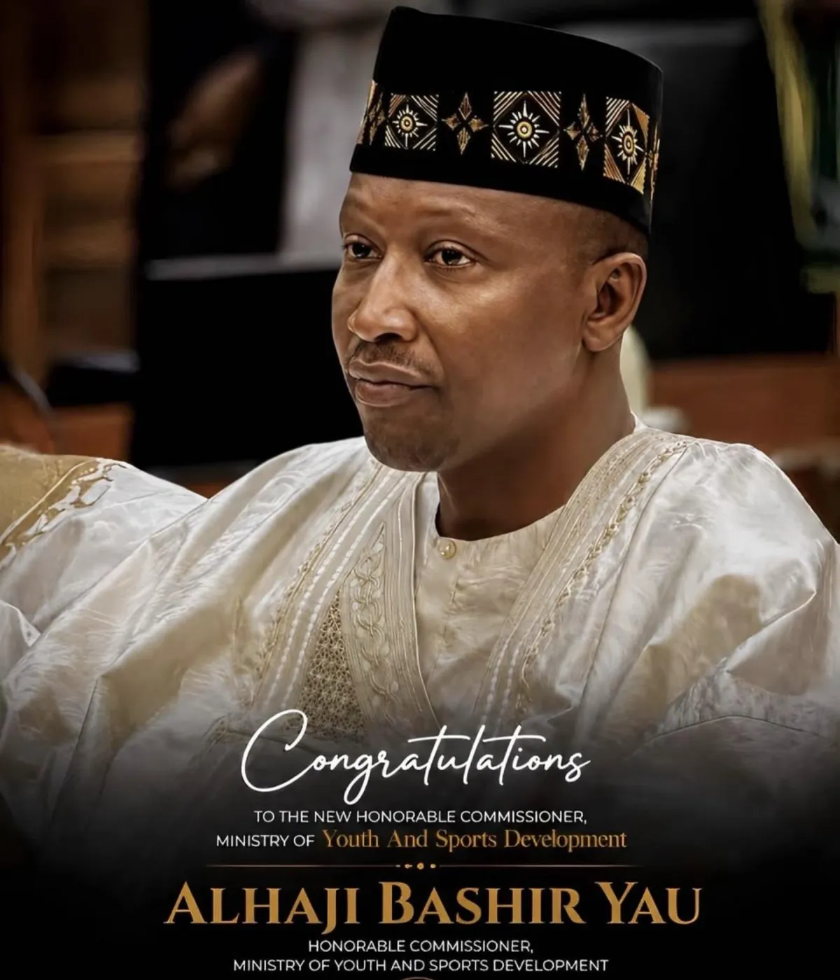 Hon. Bashir Ya’u takes charge as Bauchi youth and sports commissioner