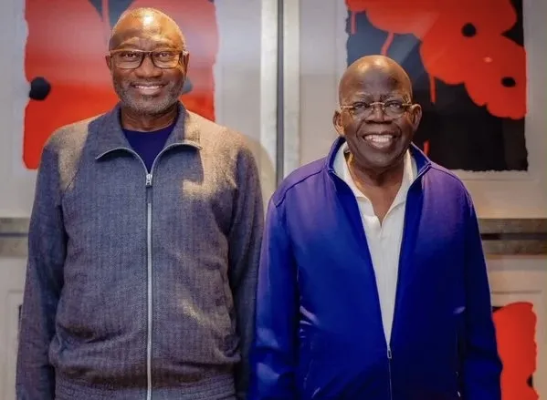 President Tinubu meets Femi Otedola at private dinner during European visit