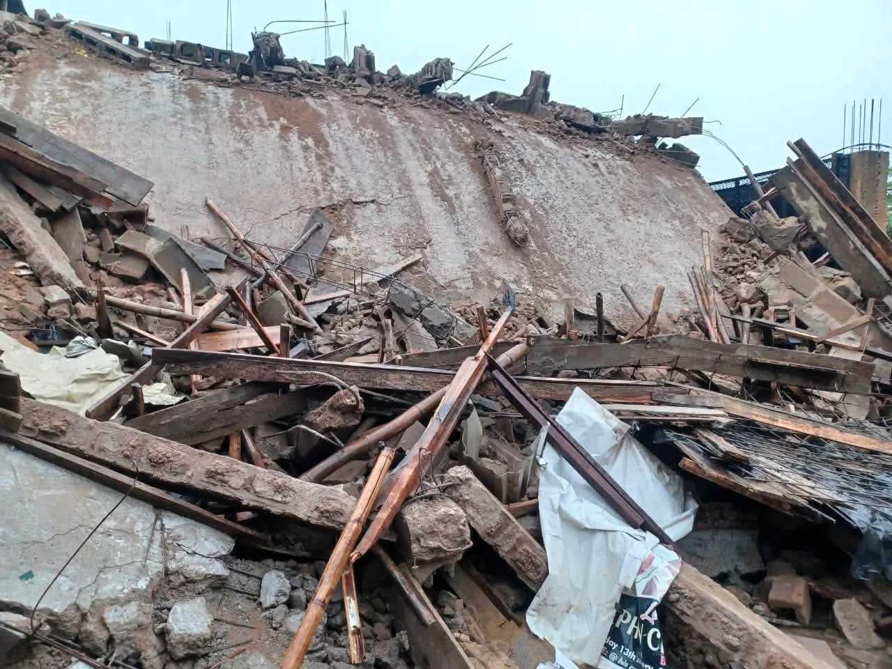 Mother and daughter die in Anambra building collapse as illegal structure crushes home